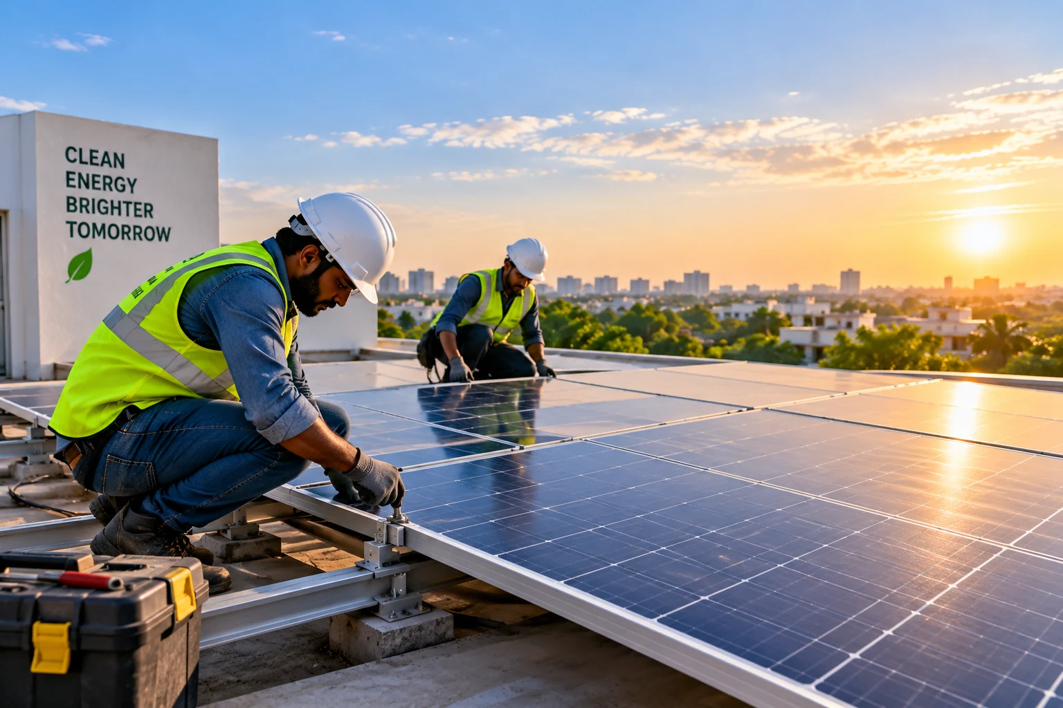 Solar installation work
